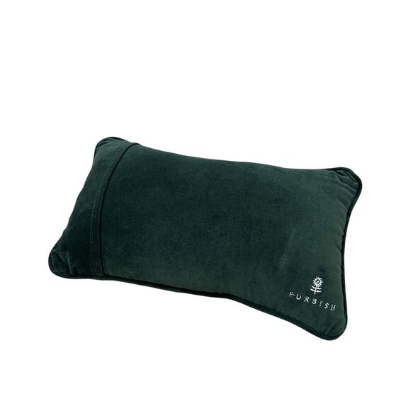 Furbish Patience Needlepoint Pillow 8x14" - Picture 2 of 2